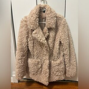 H&M Cream Teddy Jacket